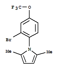 1-[2-bRomo-4-(trifluoromethoxy)phenyl]-2,5-dimethyl-1h-pyrrole Structure,257285-02-2Structure