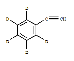 苯乙炔-D5結(jié)構(gòu)式_25837-46-1結(jié)構(gòu)式