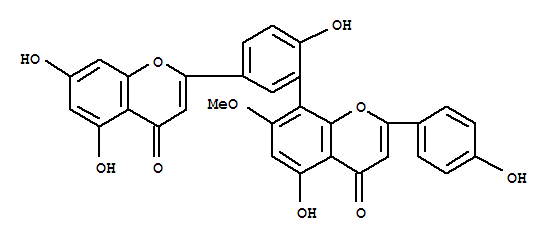 蘇鐵雙黃酮結(jié)構(gòu)式_2608-21-1結(jié)構(gòu)式