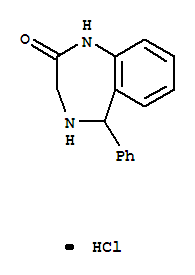 (R,s)-1,3,4,5-tetrahydro-5-phenyl-2h-1,4-benzodiazepin-2-one hydrochloride Structure,268209-92-3Structure