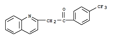 2-喹啉-2-基-1-[4-(三氟甲基)苯基]-乙酮結(jié)構(gòu)式_283597-72-8結(jié)構(gòu)式