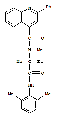 4-Quinolinecarboxamide,n-[1-[[(2,6-dimethylphenyl)amino]carbonyl]-1-methylpropyl]-n-methyl-2-phenyl-(9ci) Structure,294196-29-5Structure