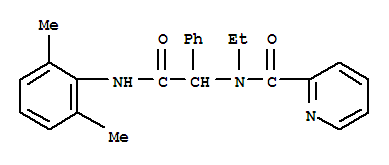 (9ci)-n-[2-[(2,6-二甲基苯基)氨基]-2-氧代-1-苯基乙基]-n-乙基-2-吡啶羧酰胺結(jié)構(gòu)式_296261-89-7結(jié)構(gòu)式