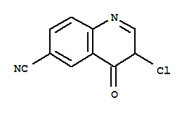 3-氯-3,4-二氫-4-氧代-6-喹啉甲腈結構式_304904-67-4結構式