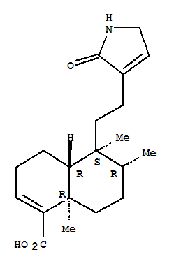 (4AR,5S,6R,8AR)-5-[2-(2,5-二氫-2-氧代-1H-吡咯-3-基)乙基]-3,4,4A,5,6,7,8,8A-八氫-5,6,8A-三甲基-1-萘甲酸結構式_310433-44-4結構式