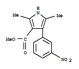 1H-pyrrole-3-carboxylicacid,2,5-dimethyl -4-(3-nitrophenyl )-,methylester(9ci)Structure,312271-10-6Structure 1H-pyrrole-3-carboxylicacid,2,5-dimethyl -4-(3-nitrophenyl )-,methylester(9ci) Structure,312271-10-6Structure