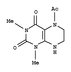 (8ci)-5-乙?；?5,6,7,8-四氫-1,3-二甲基- 2,4-二氧四氫蝶啶結(jié)構(gòu)式_31595-84-3結(jié)構(gòu)式