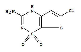 3-Amino-6-chloro-4h-thieno[3,2-e]-1,2,4-thiadiazine 1,1-dioxide Structure,319002-53-4Structure