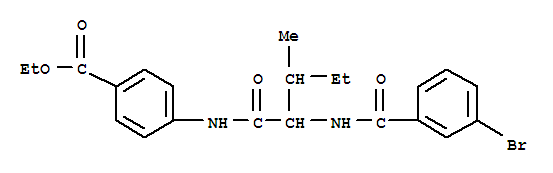 (9ci)-4-[[2-[(3-溴苯甲?；?氨基]-3-甲基-1-氧代戊基]氨基]-苯甲酸乙酯結(jié)構(gòu)式_334830-40-9結(jié)構(gòu)式