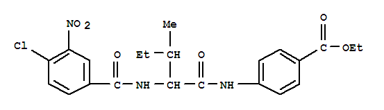 (9ci)-4-[[2-[(4-氯-3-硝基苯甲?；?氨基]-3-甲基-1-氧代戊基]氨基]-苯甲酸乙酯結(jié)構(gòu)式_334830-43-2結(jié)構(gòu)式