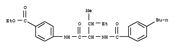 (9ci)-4-[[2-[(4-丁基苯甲?；?氨基]-3-甲基-1-氧代戊基]氨基]-苯甲酸乙酯結(jié)構(gòu)式_334830-47-6結(jié)構(gòu)式