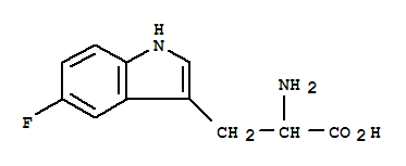 5-氟色氨酸結(jié)構(gòu)式_343-91-9結(jié)構(gòu)式