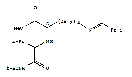 (9Ci)-N2-[1-[[(1,1-二甲基乙基)氨基]羰基]-2-甲基丙基]-N6-(2-甲基亞丙基)-l-賴氨酸甲酯結(jié)構(gòu)式_343930-23-4結(jié)構(gòu)式