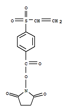 4-乙烯基磺酰基苯甲酸-NHS結構式_343934-41-8結構式