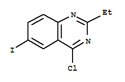 Quinazoline,4-chloro-2-ethyl-6-iodo- Structure,351426-09-0Structure