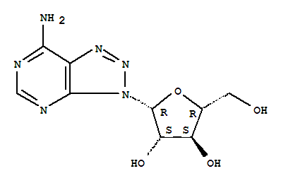 2-(7-Aminotriazolo[5,4-d]pyrimidin-3-yl)-5-(hydroxymethyl)oxolane-3,4-diol Structure,35827-88-4Structure