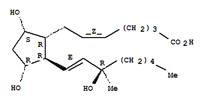 (5E,13e)-9,11,15-trihydroxy-15-methylprosta-5,13-dien-1-oic acid Structure,35864-81-4Structure