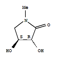 (3R,4s)-3,4-dihydroxy-1-methyl-2-pyrrolidinone Structure,364752-95-4Structure