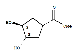 Methyl (3s,4s)-3,4-dihydroxycyclopentanecarboxylate Structure,366006-09-9Structure