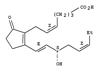 (5Z,13E,15S,17Z)-15-羥基-9-氧代-前列腺-5,8(12),13,17-四烯-1-酸結(jié)構(gòu)式_36614-32-1結(jié)構(gòu)式