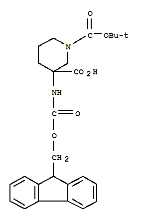 (9Ci)-3-[[(9H-芴-9-基甲氧基)羰基]氨基]-1,3-哌啶二羧酸,1-(1,1-二甲基乙基)酯結構式_368866-21-1結構式