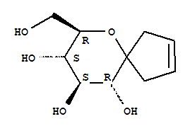 (7R,8s,9s,10r)-7-(hydroxymethyl)-6-oxaspiro[4.5]dec-2-ene-8,9,10-triol Structure,369397-29-5Structure