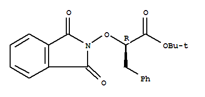 (aR)-a-[(1,3-二氫-1,3-二氧代-2H-異吲哚-2-基)氧基]-苯丙酸-1,1-二甲基乙酸乙酯結(jié)構(gòu)式_380886-37-3結(jié)構(gòu)式