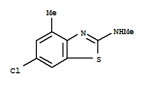 2-Benzothiazolamine,6-chloro-n,4-dimethyl-(9ci) Structure,38705-70-3Structure