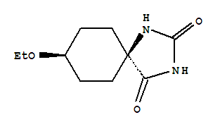 (5S,8s)-8-ethoxy-1,3-diazaspiro[4.5]decane-2,4-dione Structure,387825-50-5Structure