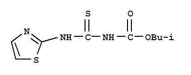 Isobutyl (1,3-thiazol-2-ylcarbamothioyl)carbamate Structure,39142-37-5Structure