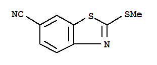 6-Benzothiazolecarbonitrile,2-(methylthio)-(9ci) Structure,401567-19-9Structure