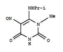 2,4(1H,3h)-pyrimidinedione, 1-methyl-6-[(1-methylethyl)amino]-5-nitroso-(9ci) Structure,445481-71-0Structure