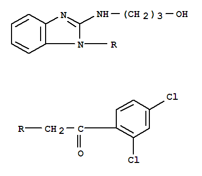  1-(2,4-二氯苯基)-2-[2-[(3-羥基丙基)氨基]-1H-苯并咪唑-1-基]-乙酮結(jié)構(gòu)式_450356-69-1結(jié)構(gòu)式