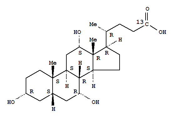 膽酸-13C結(jié)構(gòu)式_52886-36-9結(jié)構(gòu)式