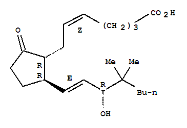 (5Z,13E,15R)-15-羥基-16,16-二甲基-9-氧代-前列腺-5,13-二烯-1-酸結(jié)構(gòu)式_53658-98-3結(jié)構(gòu)式