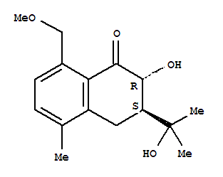 3,4-Dihydro-2α-hydroxy-3β-(1-hydroxy-1-methylethyl)-8-methoxymethyl-5-methylnaphthalen-1(2h)-one Structure,53915-44-9Structure