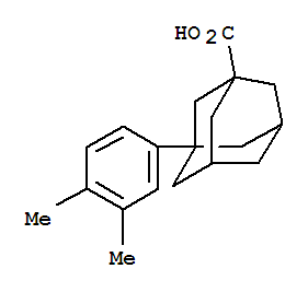 1-(3,4-二甲苯基)-3-金剛烷羧酸結構式_56531-57-8結構式