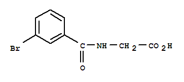 Glycine,n-(3-bromobenzoyl)- Structure,57728-60-6Structure