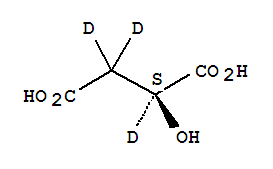 L-蘋果酸-D3結(jié)構(gòu)式_59652-74-3結(jié)構(gòu)式