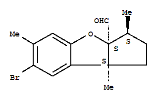 (3S)-7-溴-1,2,3,8b-四氫-3α,6,8bβ-三甲基-3aH-環(huán)戊并[b]苯并呋喃-3aβ-甲醛結(jié)構(gòu)式_64052-99-9結(jié)構(gòu)式