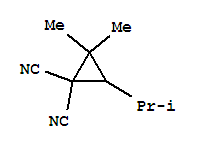 1,1-Cyclopropanedicarbonitrile,2,2-dimethyl-3-(1-methylethyl)-(9ci) Structure,64206-82-2Structure