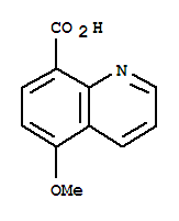 8-Quinolinecarboxylicacid,5-methoxy-(9ci) Structure,64507-37-5Structure