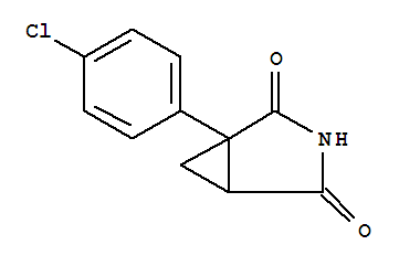 1-(P-chlorophenyl)-1,2-cyclopropanedicarboximide Structure,66537-94-8Structure