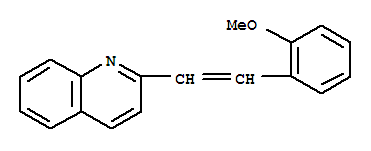 2-[2-(2-甲氧基苯基)乙烯]-喹啉結(jié)構(gòu)式_6974-55-6結(jié)構(gòu)式