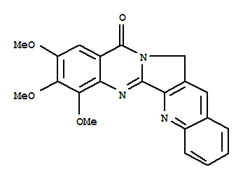 Quino[2,3:3,4]pyrrolo[2,1-b]quinazolin-11(13h)-one, 7,8,9-trimethoxy- Structure,704912-42-5Structure