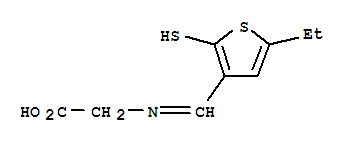 Glycine, n-[(5-ethyl-2-mercapto-3-thienyl)methylene]-(9ci) Structure,711593-43-0Structure