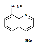 8-Quinolinesulfonic acid, 4-(methylthio)- Structure,71330-95-5Structure