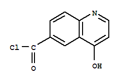 (9ci)-4-羥基-6-喹啉羰酰氯結(jié)構(gòu)式_717871-71-1結(jié)構(gòu)式