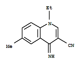 (9ci)-1-乙基-1,4-二氫-4-亞氨基-6-甲基-3-喹啉甲腈結構式_758652-38-9結構式