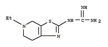 Guanidine, (5-ethyl-4,5,6,7-tetrahydrothiazolo[5,4-c]pyridin-2-yl)-(9ci) Structure,765940-66-7Structure